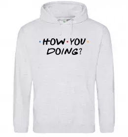 Чоловіча толстовка (худі) Друзі фото з назвою Сірий меланж фото