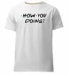 Чоловіча преміум футболка Friends how you doing Білий фото