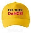 Кепка Eat sleep dance Солнечно желтый фото