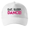 Кепка Eat sleep dance Белый фото