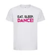 Детская футболка Eat sleep dance Белый фото