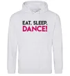 Чоловіча толстовка (худі) Eat sleep dance Сірий меланж Чоловіча толстовка (худі) Eat sleep dance Сірий меланж фото