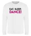 Світшот Eat sleep dance Білий Світшот Eat sleep dance Білий фото