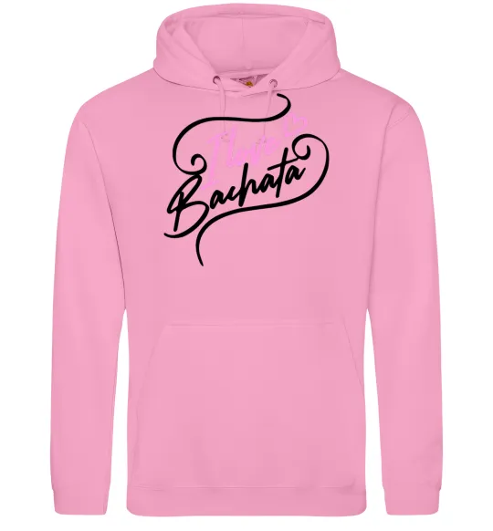 Жіноча толстовка (худі) I love bachata Рожевий фото