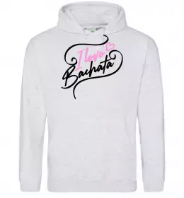 Жіноча толстовка (худі) Ваш принт Сірий меланж фото