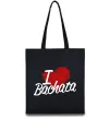 Еко-сумка I love bachata Чорний фото