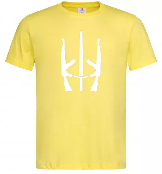 Чоловіча футболка Автомат герб Лимонний фото