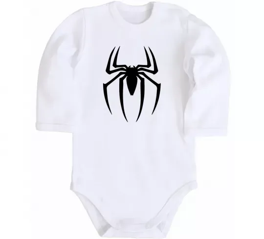 Дитячий бодік Spiderman logo Білий фото