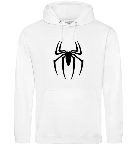 Чоловіча толстовка (худі) Spiderman logo Білий фото