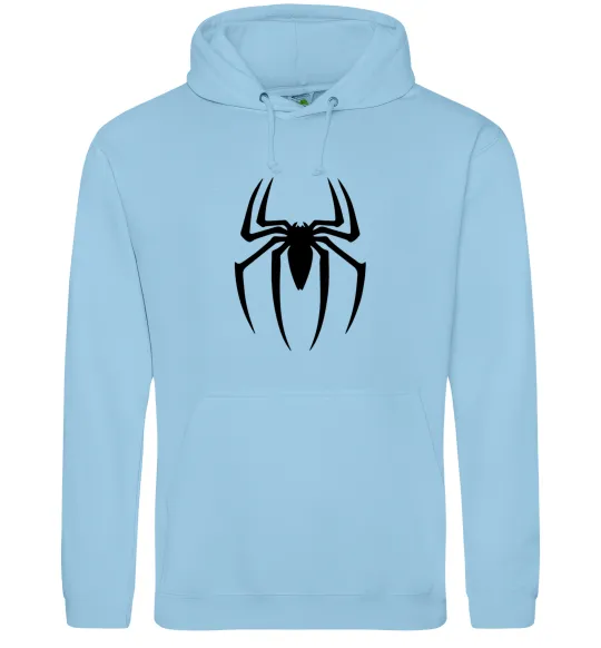 Чоловіча толстовка (худі) Spiderman logo Блакитний фото