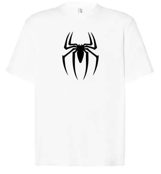 Футболка Оверсайз Spiderman logo Білий фото