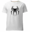 Чоловіча преміум футболка Spiderman logo Білий фото