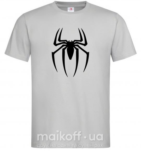 Мужская футболка Spiderman logo Серый фото