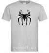 Мужская футболка Spiderman logo Серый фото