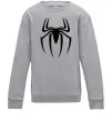 Дитячий світшот Spiderman logo Сірий меланж фото