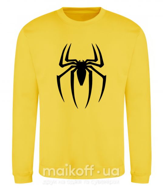 Світшот Spiderman logo Сонячно жовтий фото