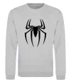 Свитшот Spiderman logo Серый меланж фото