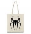 Еко-сумка Spiderman logo Бежевий фото