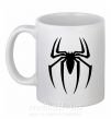 Чашка керамическая Spiderman logo Белый фото