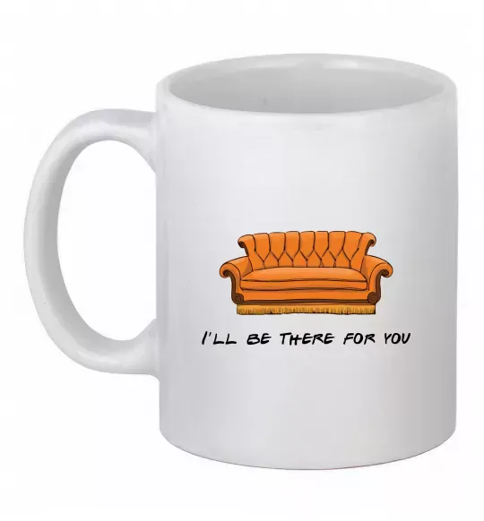 Чашка керамическая Friends сouch Белый фото