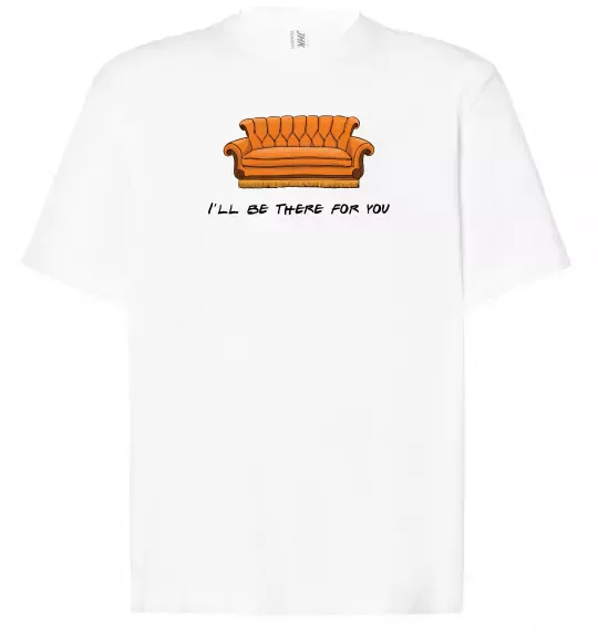 Футболка Оверсайз Friends сouch Белый фото