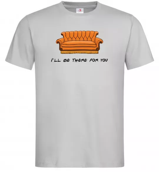 Чоловіча футболка Friends сouch Сірий фото
