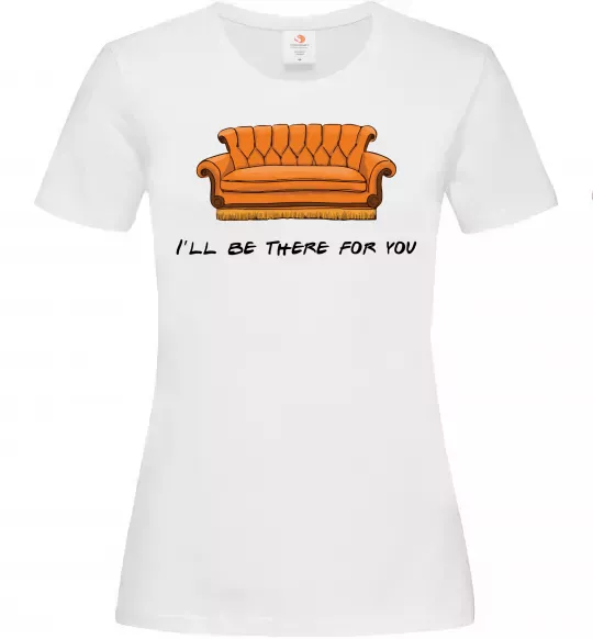 Женская футболка Friends сouch Белый фото