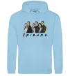 Чоловіча толстовка (худі) Друзі фото з назвою Блакитний фото
