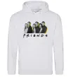 Женская толстовка (худи) Друзі фото з назвою Серый меланж фото