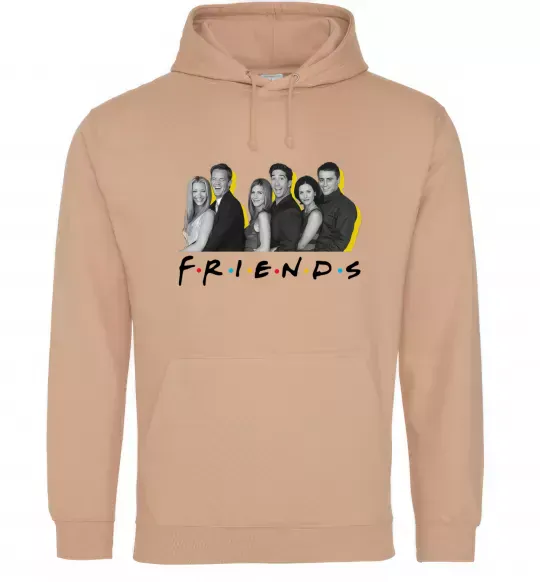 Женская толстовка (худи) Друзі фото з назвою Песочный фото