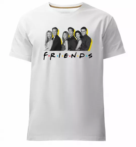Мужская премиум футболка Друзі фото з назвою Белый фото