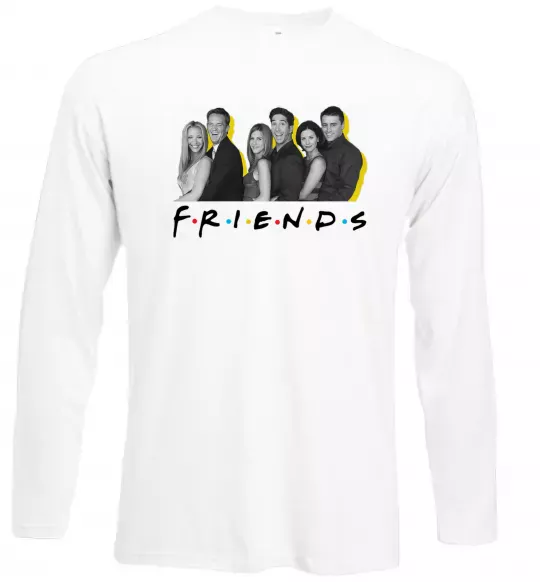 Лонгслив Друзі фото з назвою Белый фото