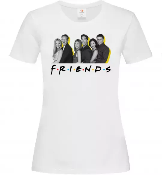 Женская футболка Друзі фото з назвою Белый фото