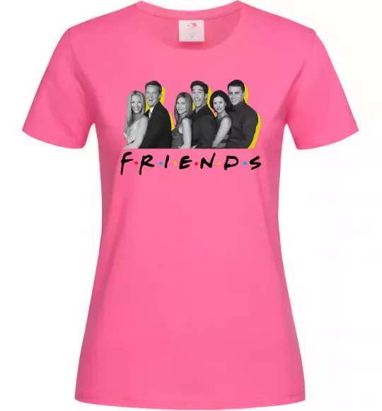 Женская футболка Друзі фото з назвою Ярко-розовый фото
