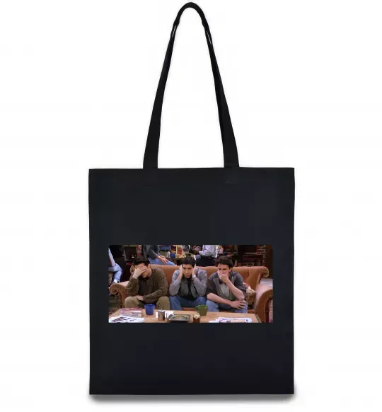 Еко-сумка Друзья Джоуи Росс Чендлер Чорний фото