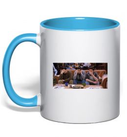 Чашка с цветной ручкой Друзья Джоуи Росс Чендлер