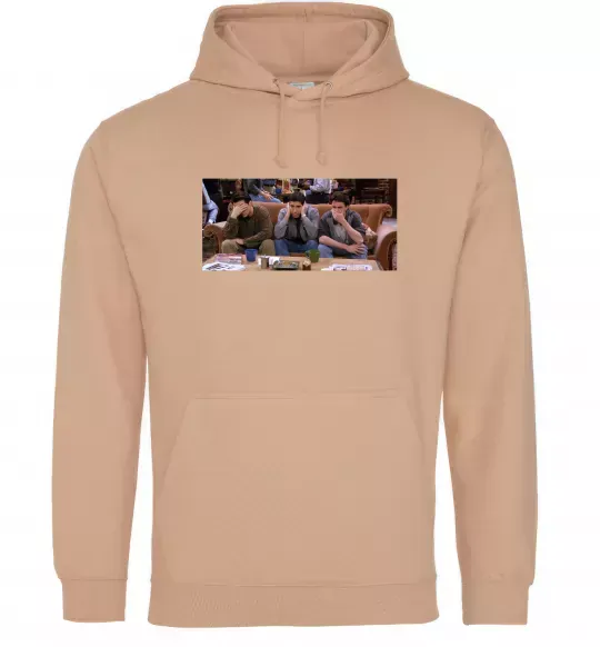 Женская толстовка (худи) Друзья Джоуи Росс Чендлер Песочный фото