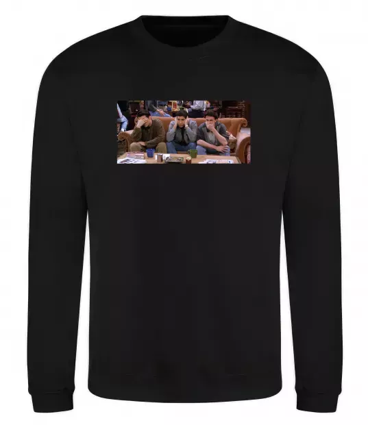 Свитшот Друзья Джоуи Росс Чендлер Черный фото