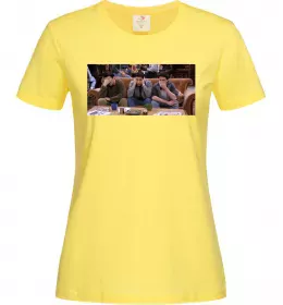 Женская футболка Друзья Джоуи Росс Чендлер Лимонный фото