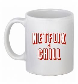 Чашка керамическая Netflix and chill