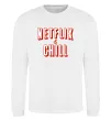 Свитшот Netflix and chill Белый фото
