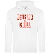 Чоловіча толстовка (худі) Netflix and chill Білий фото