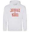 Чоловіча толстовка (худі) Netflix and chill Сірий меланж фото