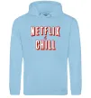 Мужская толстовка (худи) Netflix and chill Голубой фото