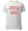 Чоловіча преміум футболка Netflix and chill Білий фото