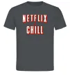 Чоловіча футболка Netflix and chill Графіт Чоловіча футболка Netflix and chill Графіт фото