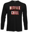 Реглан Netflix and chill Черный фото