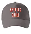 Кепка Netflix and chill Серый фото