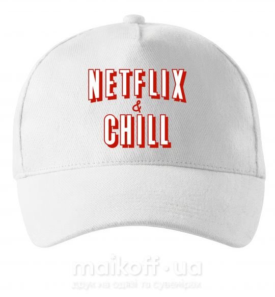 Кепка Netflix and chill Белый фото