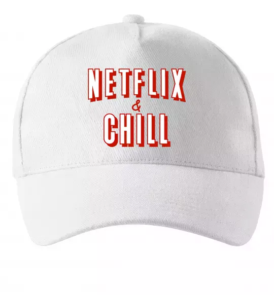 Кепка Netflix and chill Белый фото